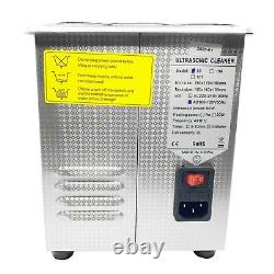 Dysonic 2QT Ultrasonic Cleaner Stainless Steel Heated Jewelry Cleaning with Timer