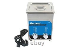 Gunson Stainless Steel Ultrasonic Cleaner 2L capacity heating function- 77163
