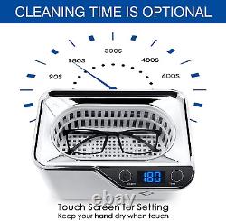 LifeBasis CDS-100 Ultrasonic Cleaner Jewellery Cleaner 600ML 42KHz, Silver with