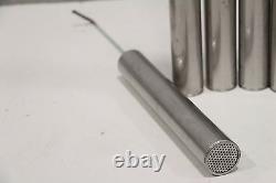 Lot of (6) Stainless Laboratory Pipette UltraSonic Non-Conductive Cleaner Basket
