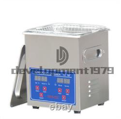 NEW 110V/220V 1.3L JPS-08A Stainless Steel Ultrasonic Cleaner Cleaning Machine #