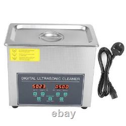 New 3L Stainless Ultrasonic Cleaner Ultra Sonic Bath Cleaning Tank Timer Heater