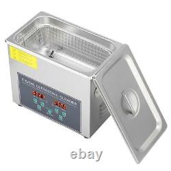 New 3L Stainless Ultrasonic Cleaner Ultra Sonic Bath Cleaning Tank Timer Heater