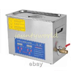 New 6.5L Digital Dental Jewelry Stainless Ultrasonic Cleaner Heater Timer #A6-9