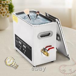 New 6.5L Digital Ultrasonic Cleaning Machine Stainless Steel Ultrasonic Cleaner