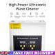 New Heated Digital Ultrasonic Cleaner Timer Stainless Steel Cotainer 3l Uk