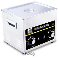 Personal Ultrasonic Cleaner Ultra Sonic Bath Cleaning Tank Stainless Steel 22 L