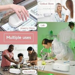 Portable Ultrasonic Cleaner Jewelry Cleaner Versatile Stainless Steel Tank
