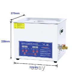 Professional 10L Digital Ultrasonic Cleaner Timer Stainless Steel Cleaning Tank