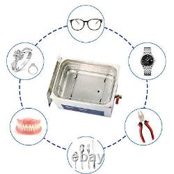Professional 10L Digital Ultrasonic Cleaner Timer Stainless Steel Cleaning Tank