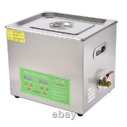 Professional 10L Stainless Ultrasonic Cleaner Cleaning Jewelry Tank Timer Heater