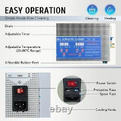 Professional 15L Digital Ultrasonic Cleaner Timer 304 Stainless Steel Cotainer