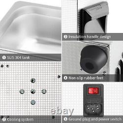 Professional 3.2L Digital Ultrasonic Cleaner Stainless Steel Bath Heater Basket