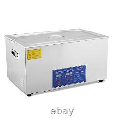 Professional 30L Digital Ultrasonic Cleaner Stainless Steel Bath Heater withBasket