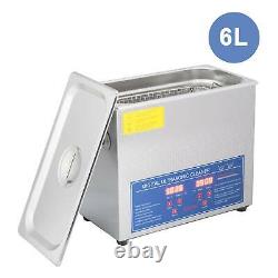 Professional 6L Digital Ultrasonic Cleaner Timer 304 Stainless Steel Cotainer UK
