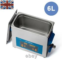 Professional 6L Digital Ultrasonic Cleaner Timer 304 Stainless Steel Cotainer UK