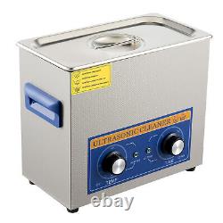 Professional Dentures Cleaner 180W Ultrasonic Cleaner and 300W Heater 6L Basin