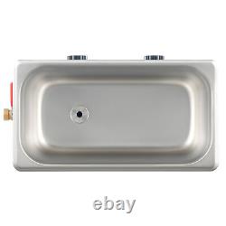 Professional Dentures Cleaner 180W Ultrasonic Cleaner and 300W Heater 6L Basin