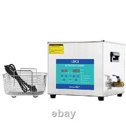 Professional Digital Ultrasonic Cleaner Stainless Steel Bath Heater 10L withBasket