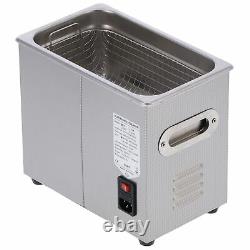 Professional Digital Ultrasonic Cleaner Stainless Steel Bath Heater + Basket 3L