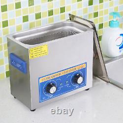 Professional Jewellery Cleaner 180W 6L Ultrasonic Cavitation Washer and Heater