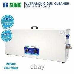 Professional Large 30L Ultrasonic Gun Cleaner with Timer Basket and Stainless