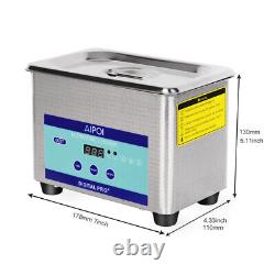 Professional Ultrasonic Cleaner Jewellery Coins Cleaning Machine Basket 800ML