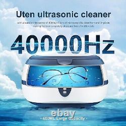 Professional Ultrasonic Cleaner Watch Jewellery Glasses Cleaning Machine 600ml
