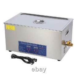 Stainless Digital Ultrasonic Cleaner 22L With Adjustable Timer and Heating Tank
