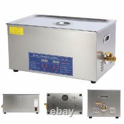 Stainless Digital Ultrasonic Cleaner 22L With Adjustable Timer and Heating Tank