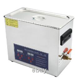 Stainless Digital Ultrasonic Cleaning Tank Ultra Sonic Bath Cleaner Timer Heated