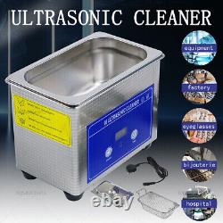 Stainless Steel 0.8L Ultrasonic Cleaner Washing Machine with Digital Timer