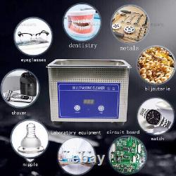 Stainless Steel 0.8L Ultrasonic Cleaner Washing Machine with Digital Timer