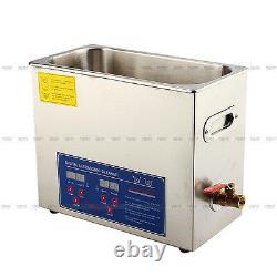 Stainless Steel Ultrasonic Cleaner Ultra Sonic Bath Cleaning Tank Timer 1.3-30L