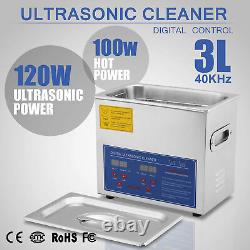 Stainless Ultrasonic Cleaner Ultra Sonic Cleaning Machine Tank withh Timer Heater