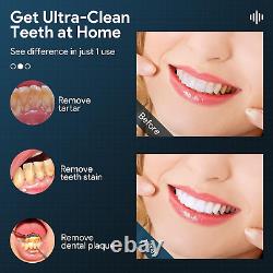 Tooth Cleaner Ultrasonic with 5 Working Modes, Teeth Cleaning Kits No Need Water