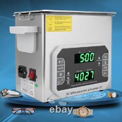(UK)3.2L Stainless Steel Ultrasonic Cleaning Machine Mechanical Timed Heating
