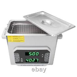 (UK)3.2L Stainless Steel Ultrasonic Cleaning Machine Mechanical Timed Heating