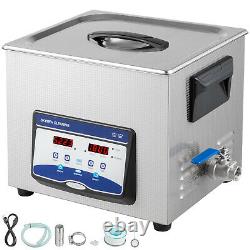 UPGRADE 10L Digital Ultrasonic Cleaner Stainless Disinfection Timer Heat Degas