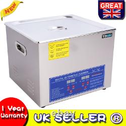 Ultrasonic 10L Stainless Cleaner Digital Cleaning Bath Tank Heater Timer CE FCC
