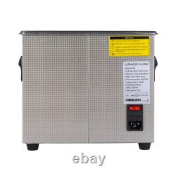 Ultrasonic Cleaner 120W Digital Display Heating Basket Ultrasonic Bath 3.2L