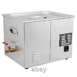Ultrasonic Cleaner 15L Stainless Steel Cleaning Heater with Timer Basket Jewelry
