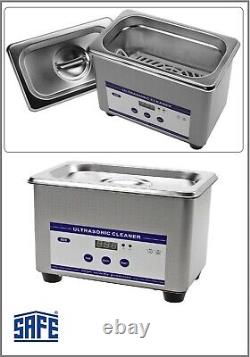 Ultrasonic Cleaner Cleaning Pro Gold Silver Jewelry Glasses Safe 4669