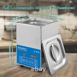 Ultrasonic Cleaner Jewellery Cleaning Tank WithTimer Heater 750ML/2/3L/6L