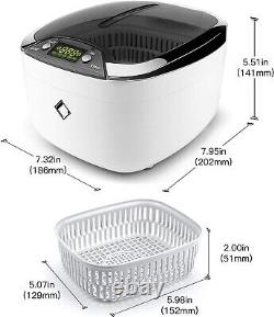 Ultrasonic Cleaner LifeBasis 850ML Jewellery Cleaner with Basket Watch Stand CD