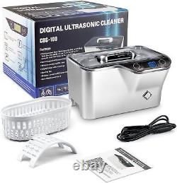 Ultrasonic Cleaner, LifeBasis CDS-100(Silver) Jewellery Cleaner 600ML 42KHz Si