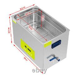 Ultrasonic Cleaner Ultrasonic Bath Cleaning Machine LED Degas Function 30L 600W