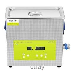 Ultrasonic Cleaner Ultrasonic Bath Cleaning Machine LED Degas Function 6.5L 180W