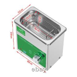 Ultrasonic Cleaner Ultrasonic Cleaning Bath Jewellery Cleaning Timer 60W 230V