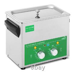 Ultrasonic Cleaner Ultrasonic Cleaning Unit Stainless Steel Timer 80 W Eco 3 L
